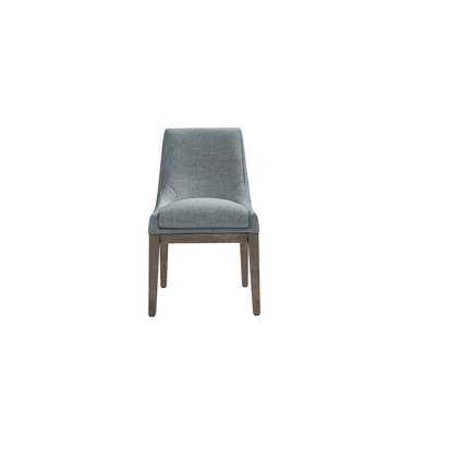 Basil Dining Chair in Cornflower Silky Jacquard Weave
