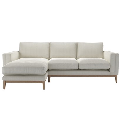Costello LHF Chaise Sofa in Clay House Herringbone Weave