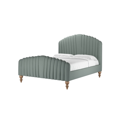 Bella King Bed in Hidden Cove Brushed Linen Cotton