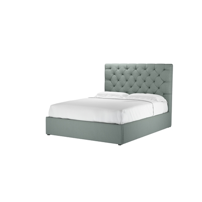Rosalie 130cm King Ottoman Bed in Hidden Cove Brushed Linen Cotton