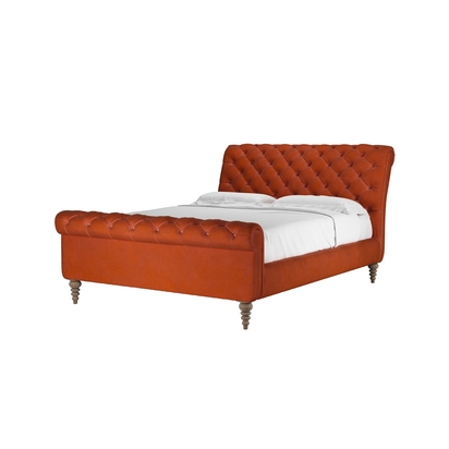 Knightsbridge King Bed in Moroccan Spice Smart Velvet