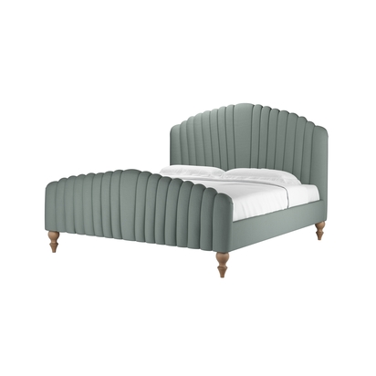 Bella Super King Bed in Hidden Cove Brushed Linen Cotton