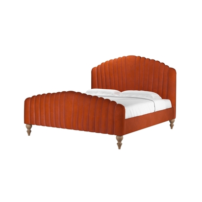 Bella Super King Bed in Moroccan Spice Smart Velvet