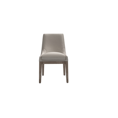 Basil Dining Chair in Stone Brushed Linen Cotton