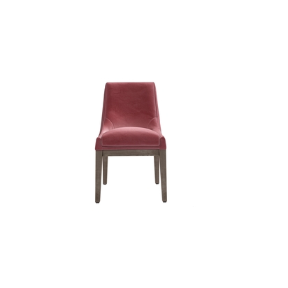 Basil Dining Chair in Dusty Rose Cotton Matt Velvet