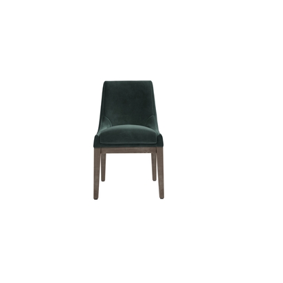 Basil Dining Chair in Smokey Green Cashmere Velvet