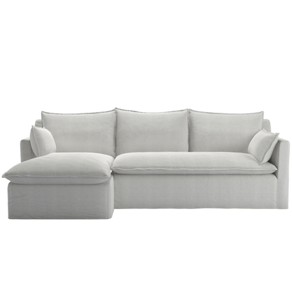 Anders LHF Chaise Sofa in Pumice House Basket Weave