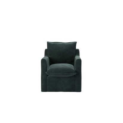 Anders Armchair in Smokey Green Cashmere Velvet