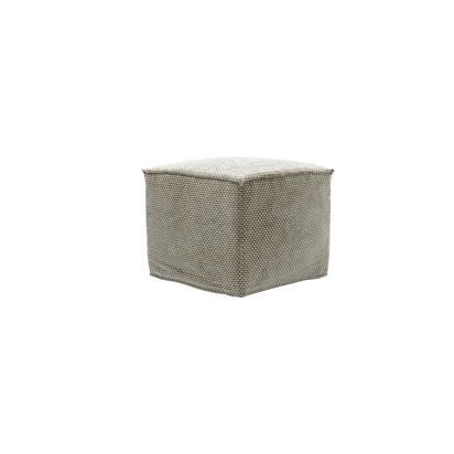 Anders Small Square Footstool in Cappuccino Bubble Velvet