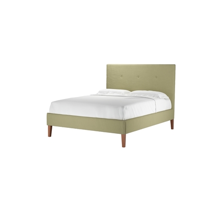 Avery 130cm King Bed in Cardamon Brushed Linen Cotton
