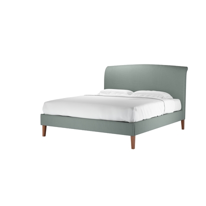 Thea Super King Bed in Hidden Cove Brushed Linen Cotton