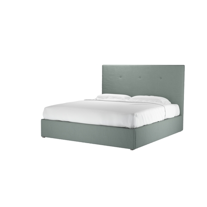 Avery 130cm Super King Ottoman Bed in Hidden Cove Brushed Linen Cotton