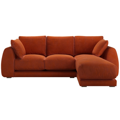 Carmel RHF Chaise Sofa in Moroccan Spice Smart Velvet