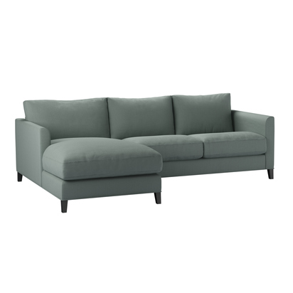 Izzy Small LHF Chaise Sofa in Hidden Cove Brushed Linen Cotton