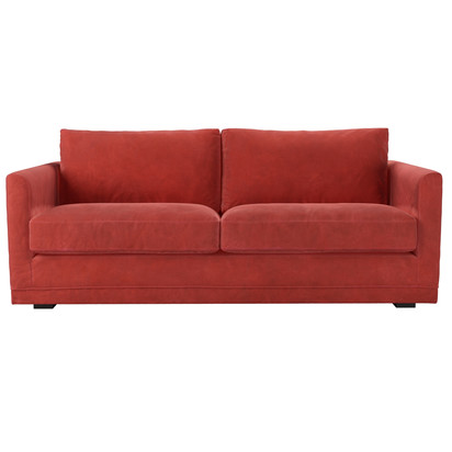 Aissa 3 Seat Sofa with removable cover in Wild Raspberry Smart Velvet