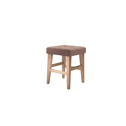 Buttons Short Stool in Pinot Noir Norfolk Cotton
