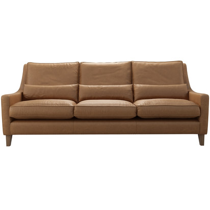 High Back Iggy 4 Seat Sofa in Saddle Antique Leather