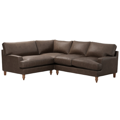 Isla LHF Loveseat w RHF 2 Seat in Walnut Antique Leather