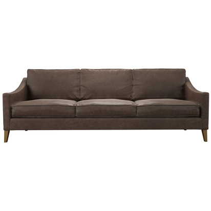 Iggy 4 Seat Sofa in Walnut  Antique Leather