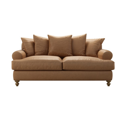 Teddy 2.5 Seat Sofa bed in Saddle Antique Leather