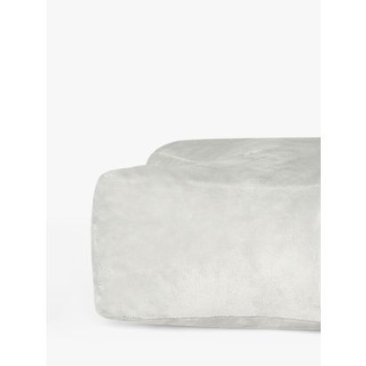 John Lewis Kids' Faux Fur Star Cushion, Ivory Ivory | 40 x 40cm