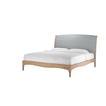 Emilia Super King Bed in Cirrus Smart Slubby Cotton