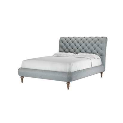 Knightsbridge without Footboard King Bed in Cirrus Smart Slubby Cotton
