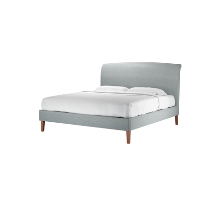 Thea Super King Bed in Cirrus Smart Slubby Cotton