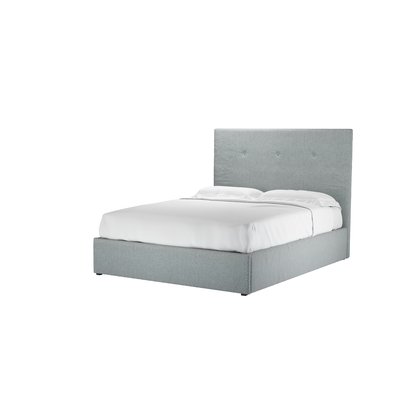 Avery 130cm King Ottoman Bed in Cirrus Smart Slubby Cotton
