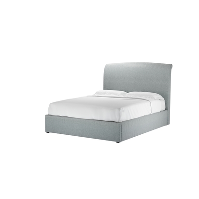 Thea King Ottoman Bed in Cirrus Smart Slubby Cotton