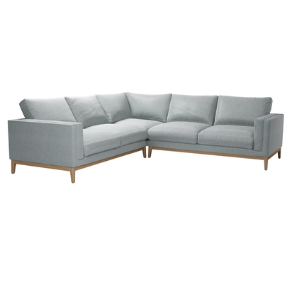 Costello Large Corner Sofa in Cirrus Smart Slubby Cotton