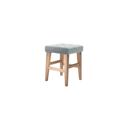 Buttons Short Stool in Cirrus Smart Slubby Cotton