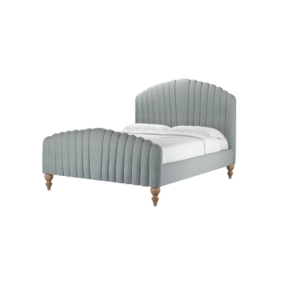 Bella King Bed in Cirrus Smart Slubby Cotton
