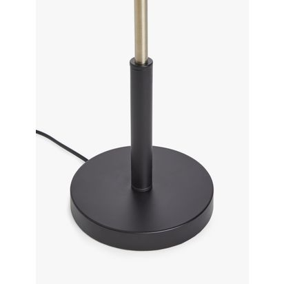 John Lewis Huxley 3 Globe Complete Table Lamp, Black Black/Brass | H56.5 x W28.98 x D17cm