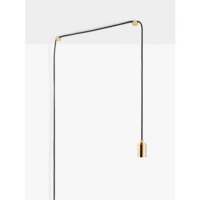 Tala Brass Plug-in Portable Pendant Light, Bronze Bronze | H7.9 x Dia.4cm