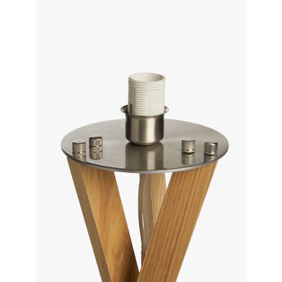 John Lewis Brooklyn Tripod Floor Lamp Natural | H160 x W45 x D45cm