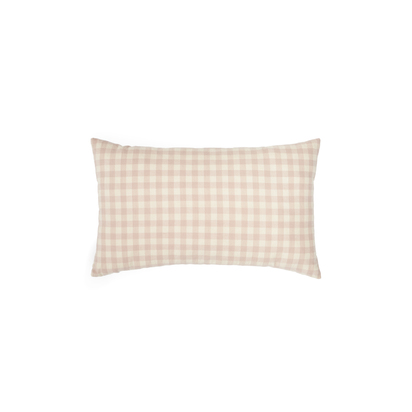 Cushion cover Yanil 100% cotton pink and beige squares 30 x 50 cm
