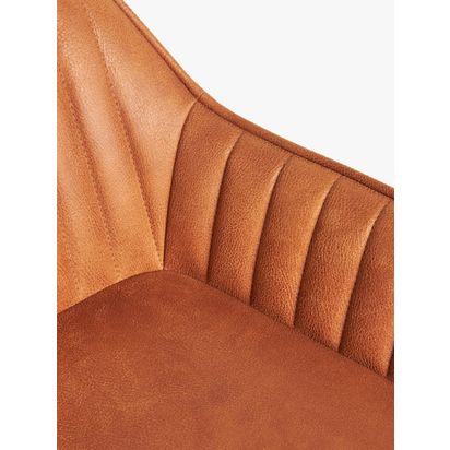 John Lewis Brooks II Gas Lift Adjustable Bar Stool, Set of 2 Whisky | H88.50cm * W49.50cm * D52.50cm