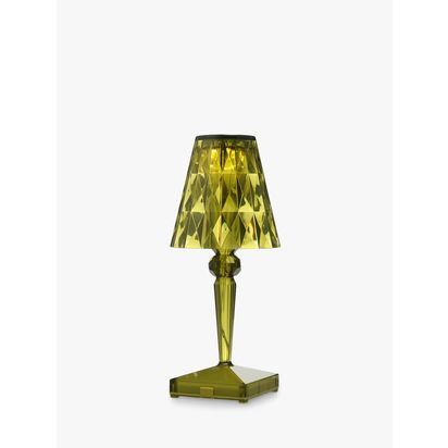 Kartell Battery Rechargeable Table Lamp Green | H26 x Dia.12cm