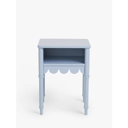John Lewis ANYDAY Hem Bedside Table Light Blue | H59 x W44 x D44cm