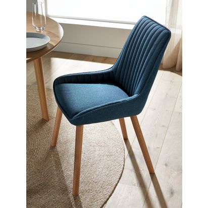 John Lewis Toronto Side Dining Chairs, Set of 2 Navy | H85.00cm * W50.00cm * D58.00cm