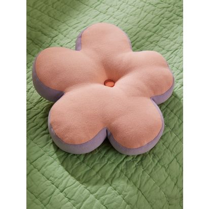 John Lewis Kids' Flora Shaped Cushion, Medium Plaster | H40 x W40 x D7cm