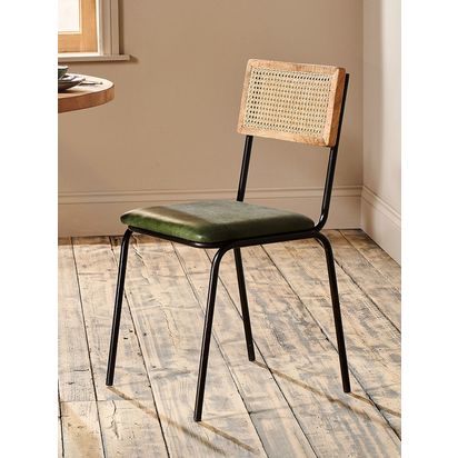 nkuku Iswa Dining Chair Green | H84 x W44 x D44cm