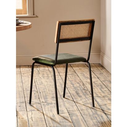 nkuku Iswa Dining Chair Green | H84 x W44 x D44cm