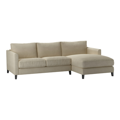 Izzy Small RHF Chaise Sofa in Pampas Hygge Smart Linen