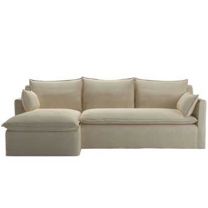 Anders LHF Chaise Sofa in Pampas Hygge Smart Linen