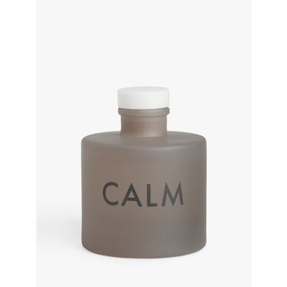 John Lewis Sentiments Calm Reed Diffuser, 100ml Grey | H8.7 x Dia.7cm