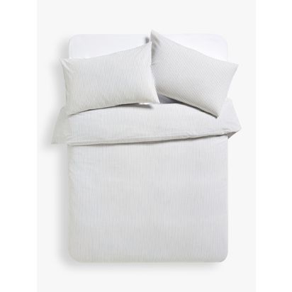 John Lewis Ivan Woven Stripe Reversible Duvet Cover Set Multi | King set