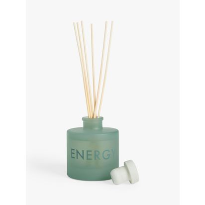 John Lewis Sentiments Energy Reed Diffuser, 100ml Green | H8.7 x Dia.7cm