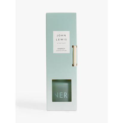 John Lewis Sentiments Energy Reed Diffuser, 100ml Green | H8.7 x Dia.7cm